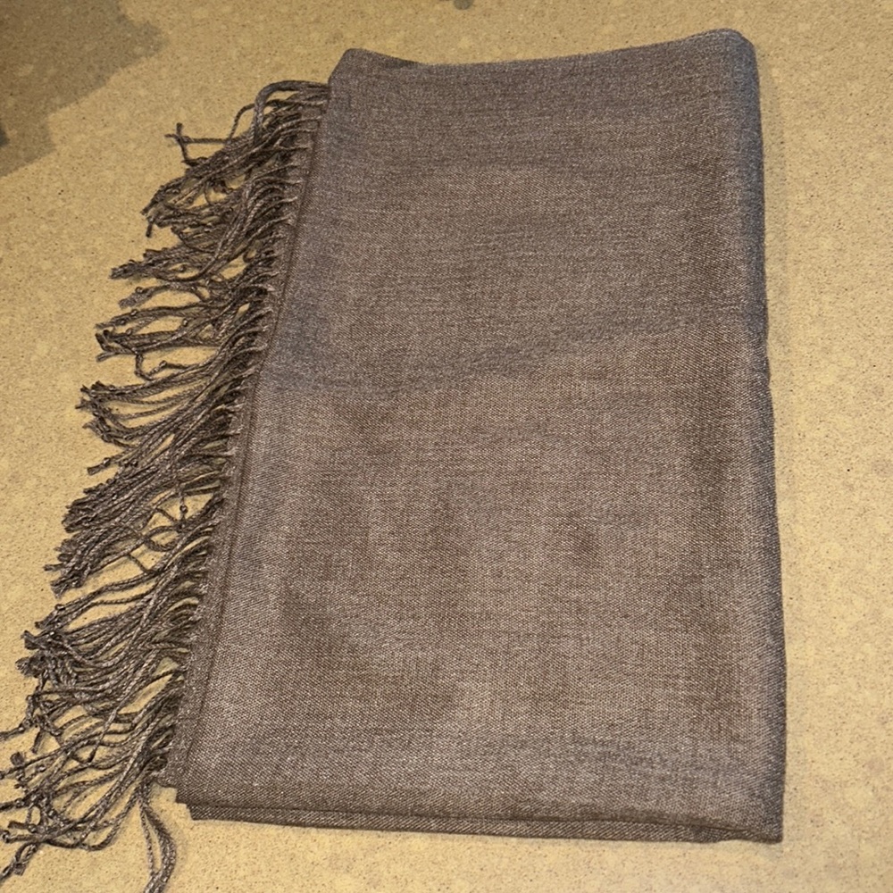 Rock Flower Paper Brown Scarf 68” x 27”